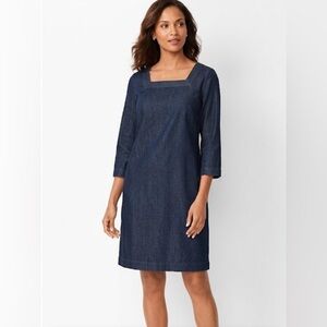 Talbots denim midi dress Size 16. 100%cotton